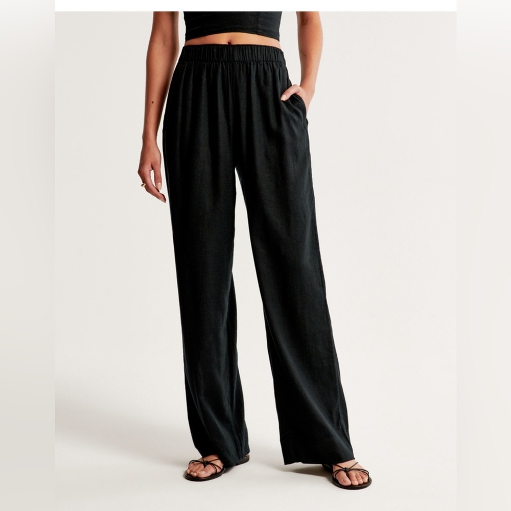 Abercrombie Linen Pull on Pants